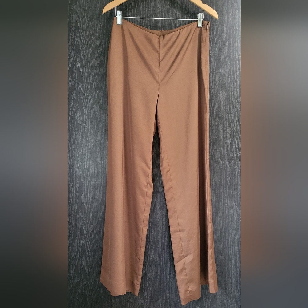 Ralph Lauren Elegant Silk Brown Women's Pants